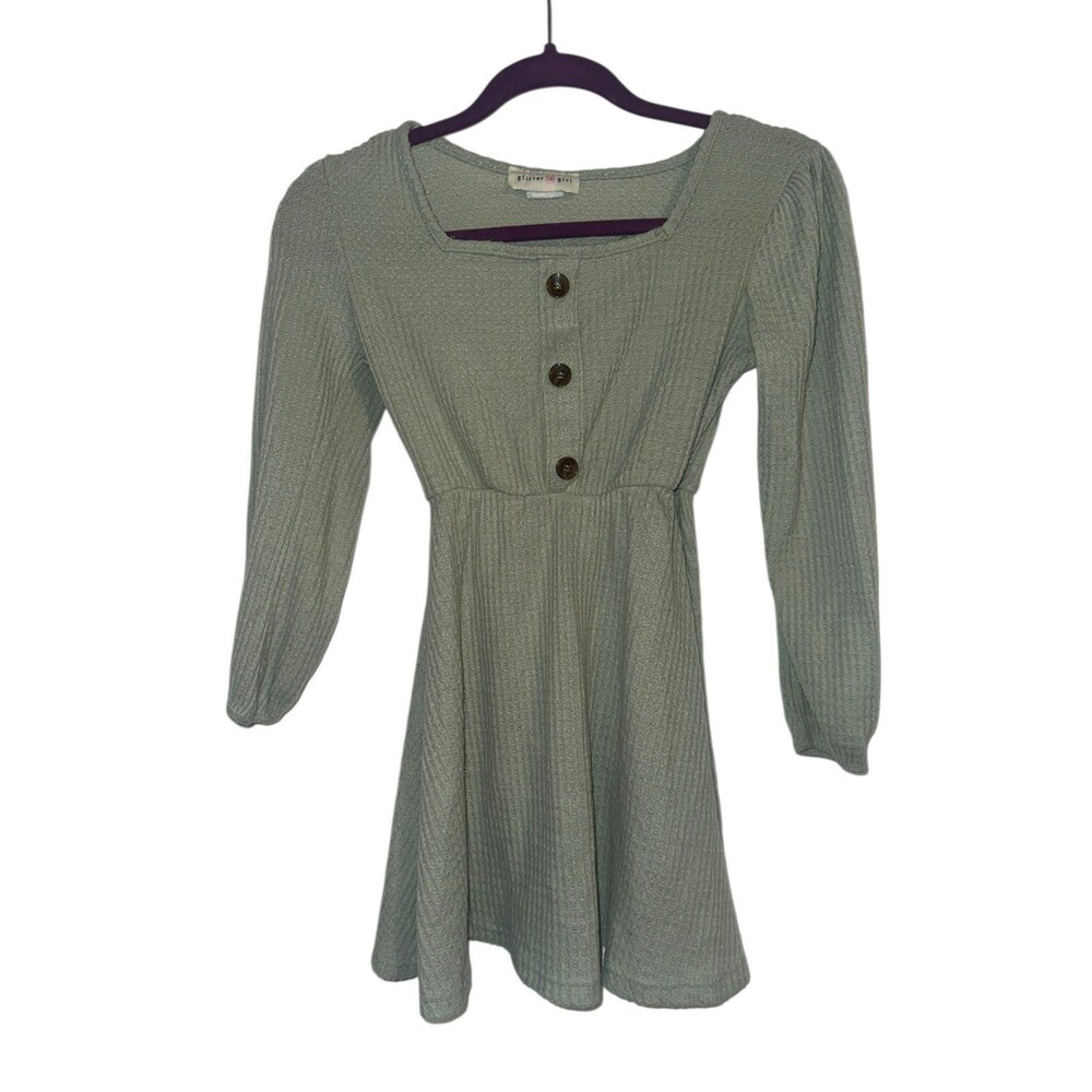 Glitter girls green long sleeve dress size 10